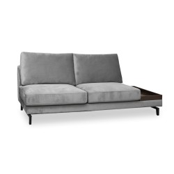 Bella Casa Nuela Sofa 3 Seater in Graphite Col Fab