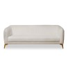 Bella Casa Camellia Sofa 3 Seater in Boucle White Fab