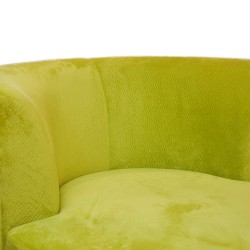 Bella Casa Nuela Armless Chair Apple Green Col Fab