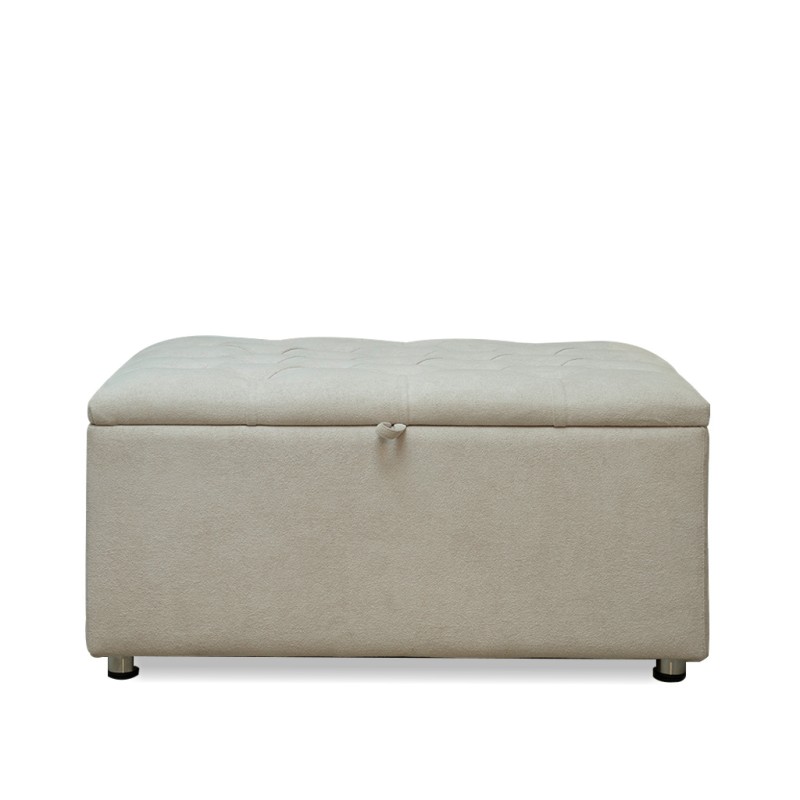 Cavendish Berlin Ottoman Soft Boucle Ice White