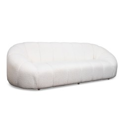 Bella Casa Bubble Sofa 3+2 Boucle White Fab