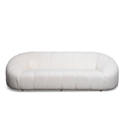 Bella Casa Bubble Sofa 3+2 Boucle White Fab