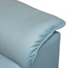 Bella Casa Cambr 3+2 Fabric Vegan Leather Blue