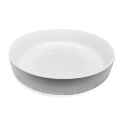 Cavendish Low Edge Bowl 10" White Porcelain