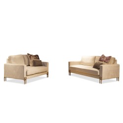 Bella Casa Andrea Sofa 3+2 In Beige Colour