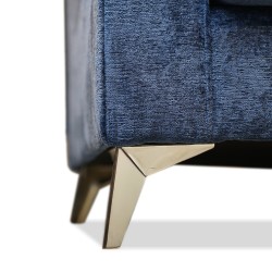 Bella Casa Lozenzo Sofa 3+2 Blue Col