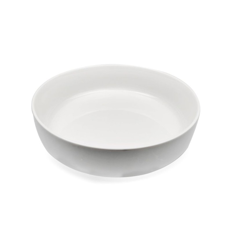 Cavendish Low Edge Bowl 8.25" White Porcelain