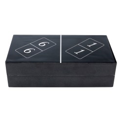 Kare Deco Object Domino Black 24x7cm 53962