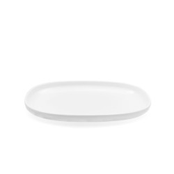 Cavendish Flat Plate Rectangular 8" White Porcelain