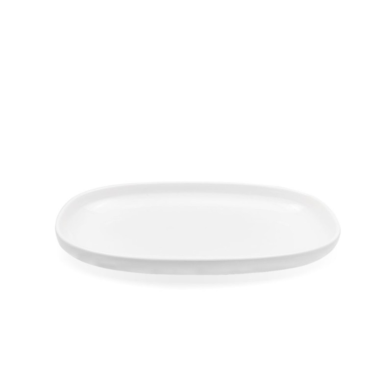 Cavendish Flat Plate Rectangular 8" White Porcelain