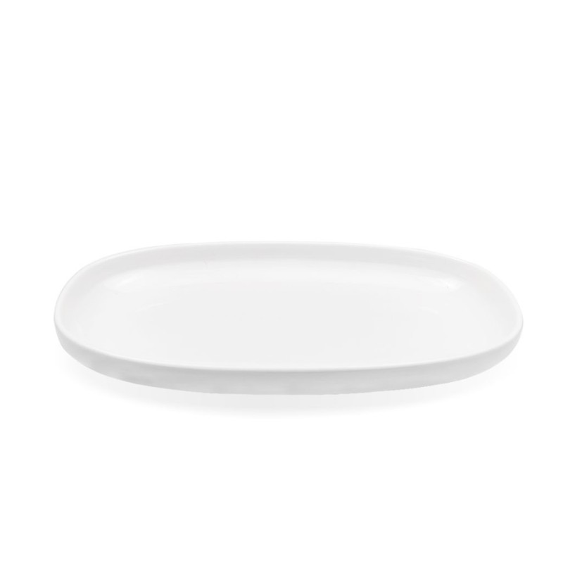 Cavendish Flat Plate Rectangular 10" White Porcelain