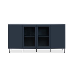 Bella Casa Caracas Sideboard 4 Doors Navy Blue