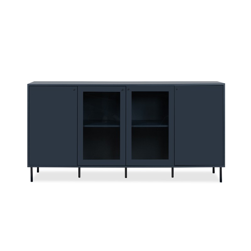 Bella Casa Caracas Sideboard 4 Doors Navy Blue