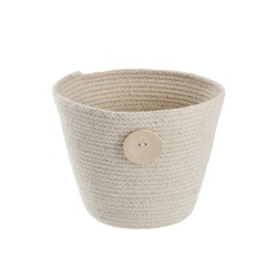 Cavendish Cotton Rope Planter With Wooden Button (Large) D18xH14 cm PLBX84R2
