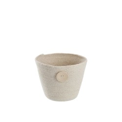 Cavendish Cotton Rope Planter With Wooden Button (Mini) D11x H19 cm PLBX81R2