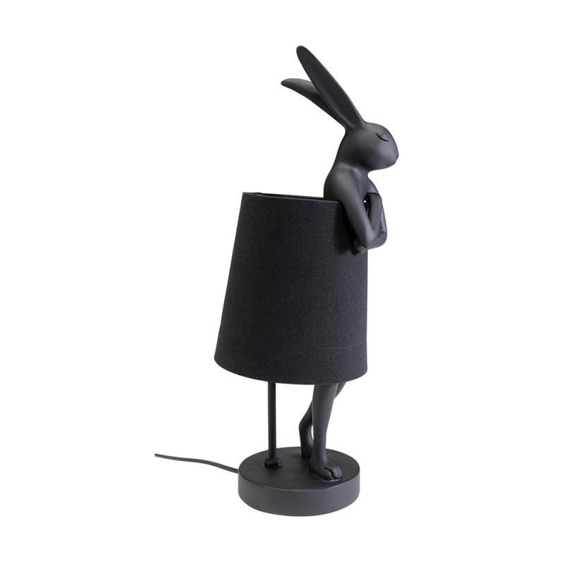 Kare Table Lamp Animal Rabbit Matt Black 50 55797