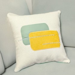 Cavendish Cushion White & Blue 45x45 cm CM246445