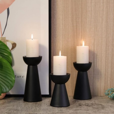 Bella Casa Taper Candle Holders - Set of 3
