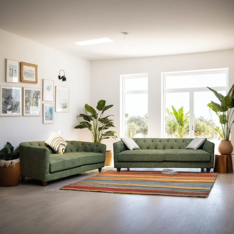 Cavendish Albert 3+2 Fabric Green