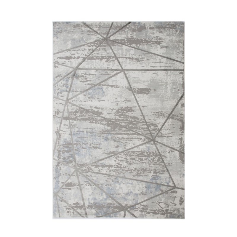 Bella Casa Stripe Grey Machine Woven Rug