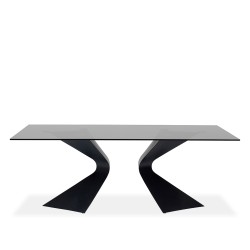 Kare Gloria Table Black 200x100cm Ref 85731