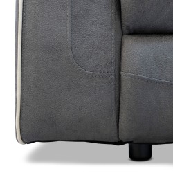 Bella Casa Gizelle 2S Recliner Sofa Grey Fab