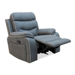 Bella Casa Gizelle 1S Recliner Sofa in Grey Fab