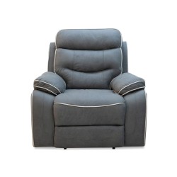 Bella Casa Gizelle 1S Recliner Fabric Grey