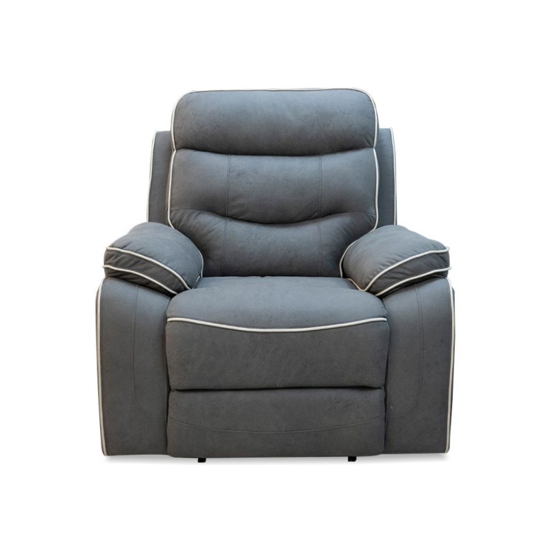 Bella Casa Gizelle 1S Recliner Fabric Grey