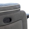 Bella Casa Gizelle 1S Recliner Fabric Grey