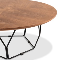 Bella Casa Regine Coffee Table Walnut Veneer Ref C17038