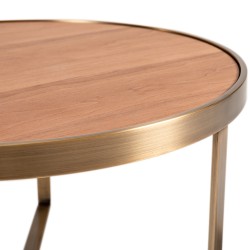 Bella Casa Lya Coffee Table Walnut Veneer Ref C14692