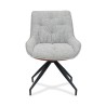 Bella Casa Madeira Chair Light Grey Fabric & Dark Orange Back
