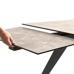 Kare Amsterdam Extendable Table Dark 160(40+40)x90cm Ref 82725