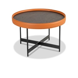Bella Casa Elyna Side Table Walnut Veneer Ref C18158A