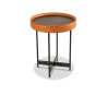 Bella Casa Elyna End Table Walnut Veneer Ref E18158