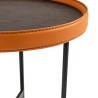 Bella Casa Elyna End Table Walnut Veneer Ref E18158