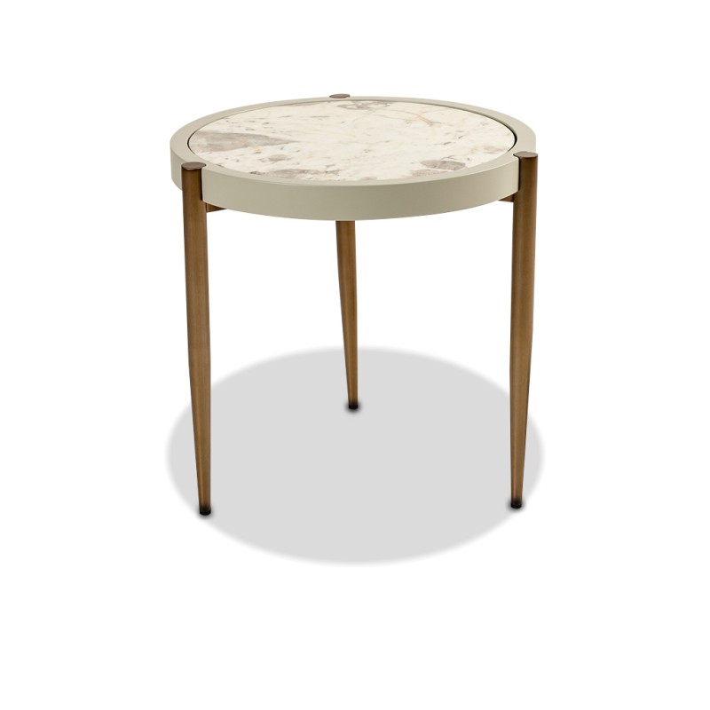 Bella Casa Maelle Side Table Marble Top Ref C14810A