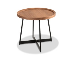 Bella Casa Sephora Side Table Walnut Veneer Ref E17039