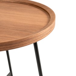 Bella Casa Sephora Side Table Walnut Veneer Ref E17039