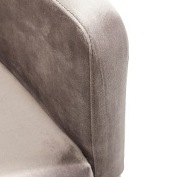 Kare Mode Chair with armrest Velvet Grey Ref 82470