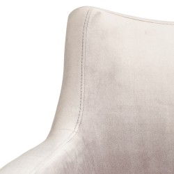 Kare Mode Chair with armrest Velvet Grey Ref 82470