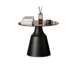 Cavendish Pobega Side Table Brown Glass