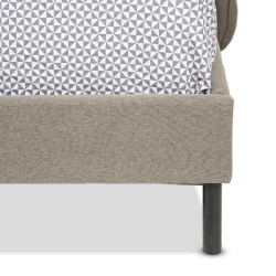 Bella Casa Anselma Bed 180x200 cm Wood & Fabric