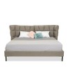 Bella Casa Anselma Bed 180x200 cm Wood & Fabric