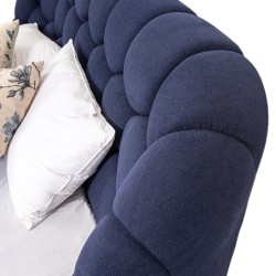Bella Casa Costanza Bed 180x200 cm Wood & Fabric