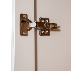 Bella Casa Matilde Wardrobe 4 Doors White & Wooden