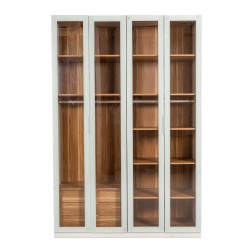 Bella Casa Matilde Wardrobe 4 Doors White & Wooden