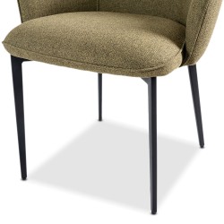 Bella Casa Virginia Dining Chair Green Ref DF2310KC