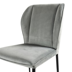 Bella Casa Carolina Dining Chair Dark Grey Ref DF1720C
